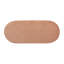 Serena 38" Oval Storage Bench Ottoman, Peach  Velvet-476598303