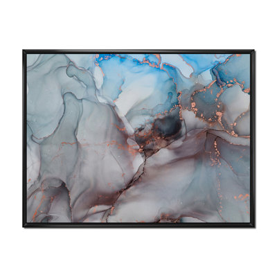 «Gray and Blue», reproduction d'art sur toile