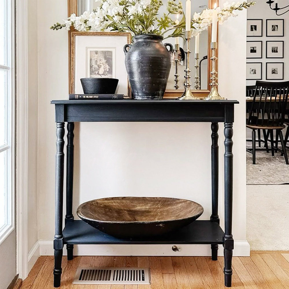 Restro Entry Ebern Designs Retro solid wood entrance table | Wayfair
