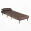 Canapé-lit convertible 2 en 1, méridienne moderne pliable avec pieds en bois