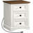 Farmhouse 17.7"W Nightstand 3-Drawer Bedside Table with Charging Station-1961760955
