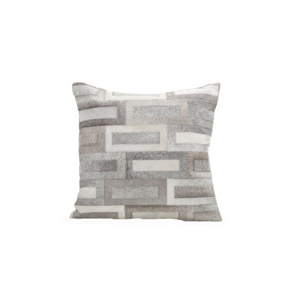 Fibre By Auskin Cowhide Cushion FLAGSTONE Square
