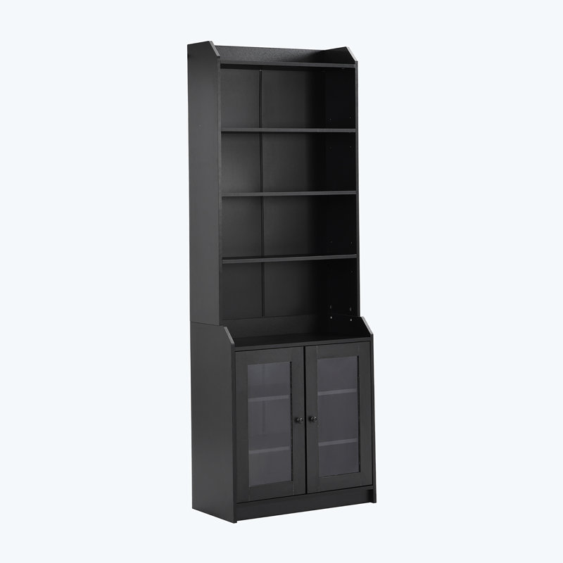 Mikulski 78.3'' Kitchen Pantry, Black