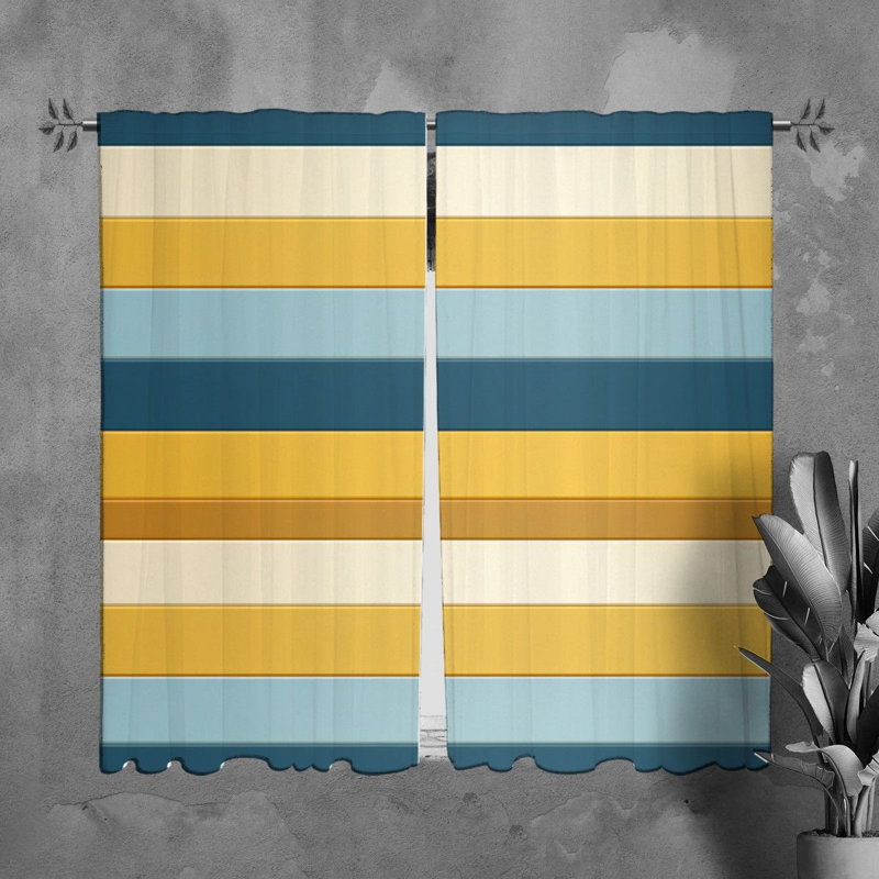 Paire de rideaux obscurcissant en polyester Veldia, L 20 po x L 61 po