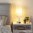 White Small Table Lamp for Bedroom,3 Colour Temperature Pull Chain Control