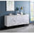 Paavan Marble Paint Finish Console Cabinet With Spacious Storage And Modern Aesthetic