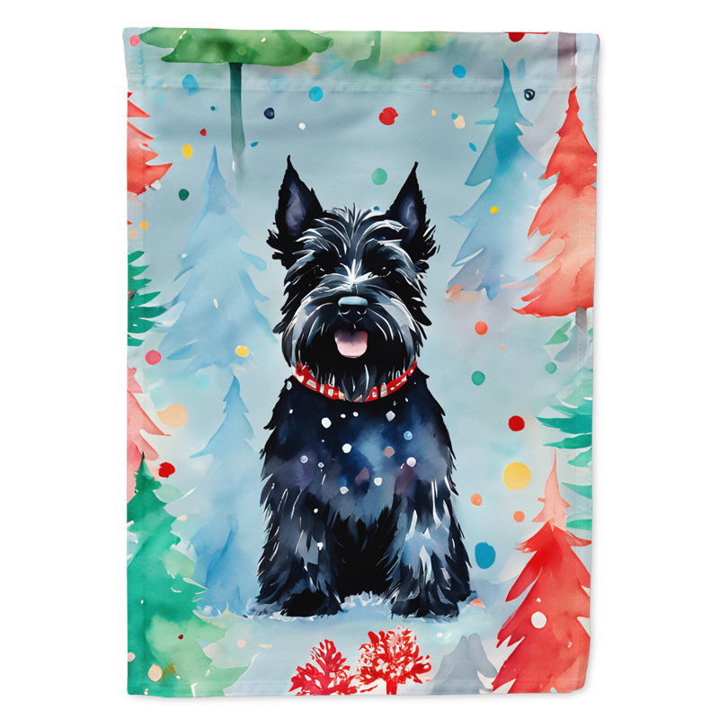 Drapeau de jardin en polyester à 2 faces, H 15,5 po x l 11,25 po