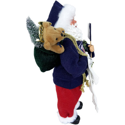 NCAA 12" College Spirit Proud Santa