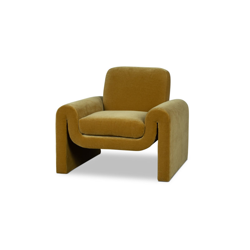 Turon Upholstered Armchair, Napa Steel Chenille