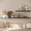  Grandes tablettes flottantes murales pour ensemble de 2 tablettes murales en bois de 30 po x 10 po x 1 po avec support mural pour chambre à coucher, cuisine, salon, noir-870046222-868230017