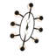 Lustre ovale forgé à la main 8 lumières de 56 po de long avec 8 lumières