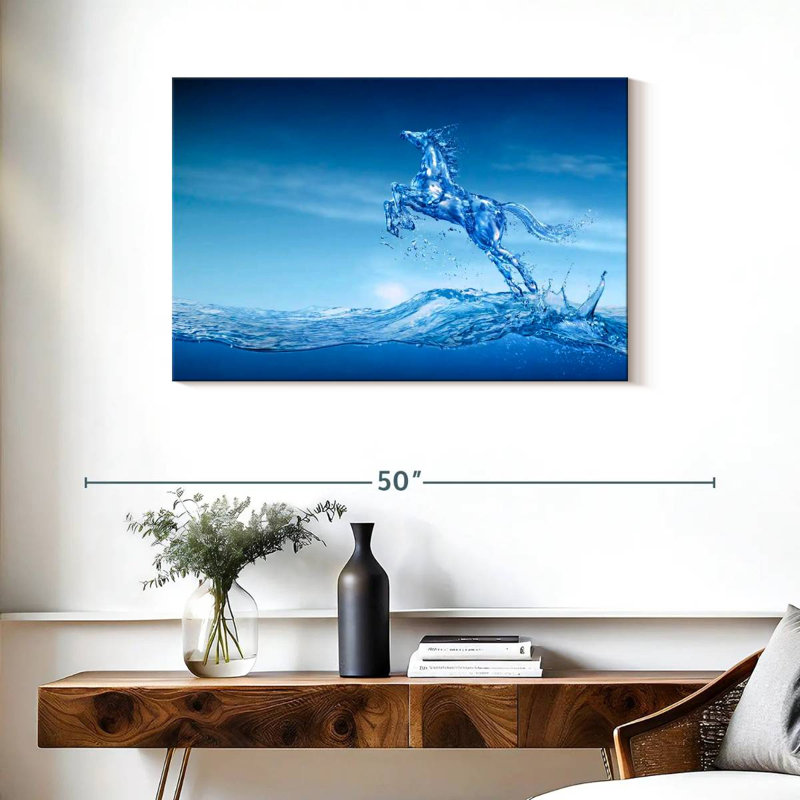 Water Horse, 24" H x 36" W