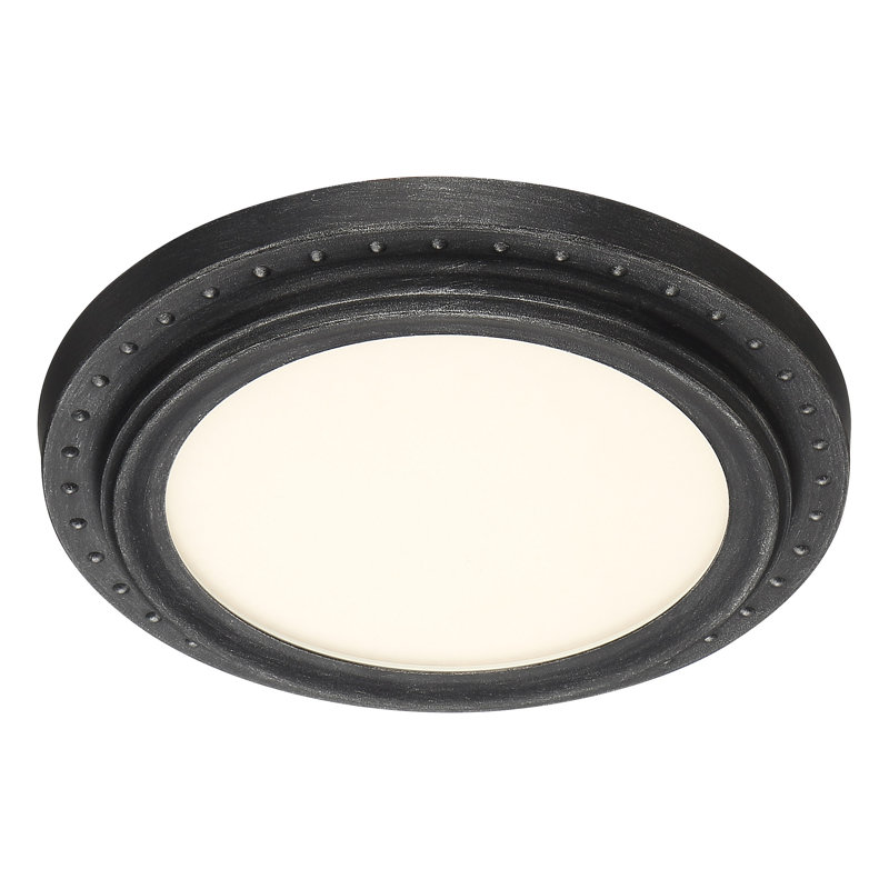 Schorr Acrylic LED Flush Mount, 2" H x 11" W x 11" D