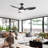 47" 3 ABS Blade Modern Classic Ceiling Fan Light With Three-Tone Lighting, Remote Control Adjustment, And Timing Function-2091732324