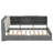 Platform Bed Frame With Hidden Storage Headboard, Rotatable Holder, Side Bookcase & 2 Drawers-1175249853