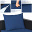 Ensemble de conversation pour patio en rotin 5 pièces avec repose-pieds et table basse-1181115633