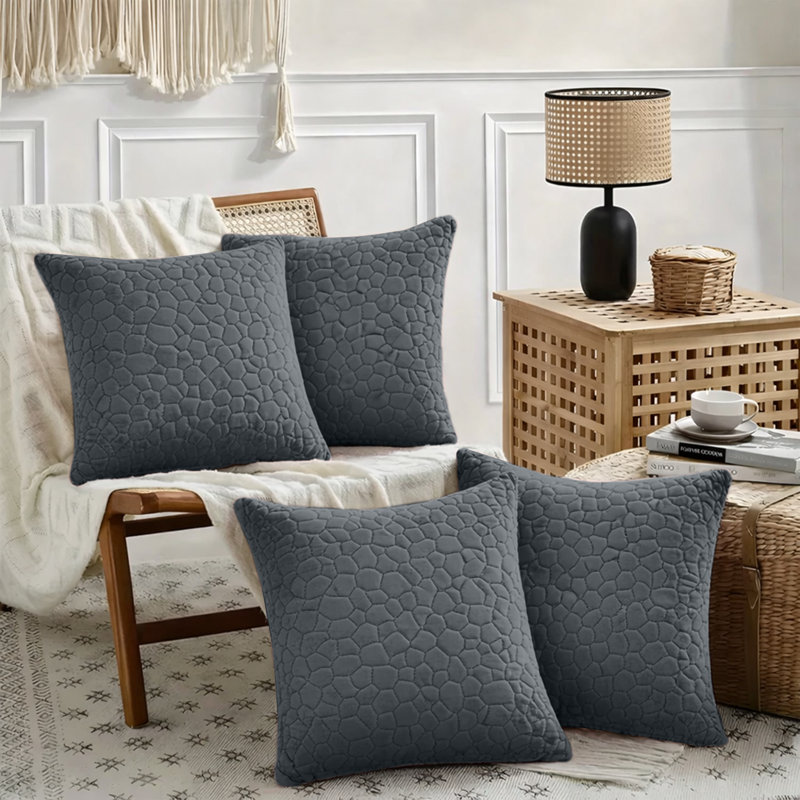 Square Cushion, Charcoal