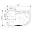 Baignoire tourbillon blanche 2 personnes 67 po x 47 po avec double pompe et chauffage CAYman