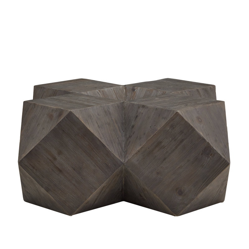Solid Wood Coffee Table, Dark Brown