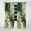 «Green Luxury Abstract Fluid Art I» - Rideau moderne - Velours obscurcissant - 1 panneau-107826623