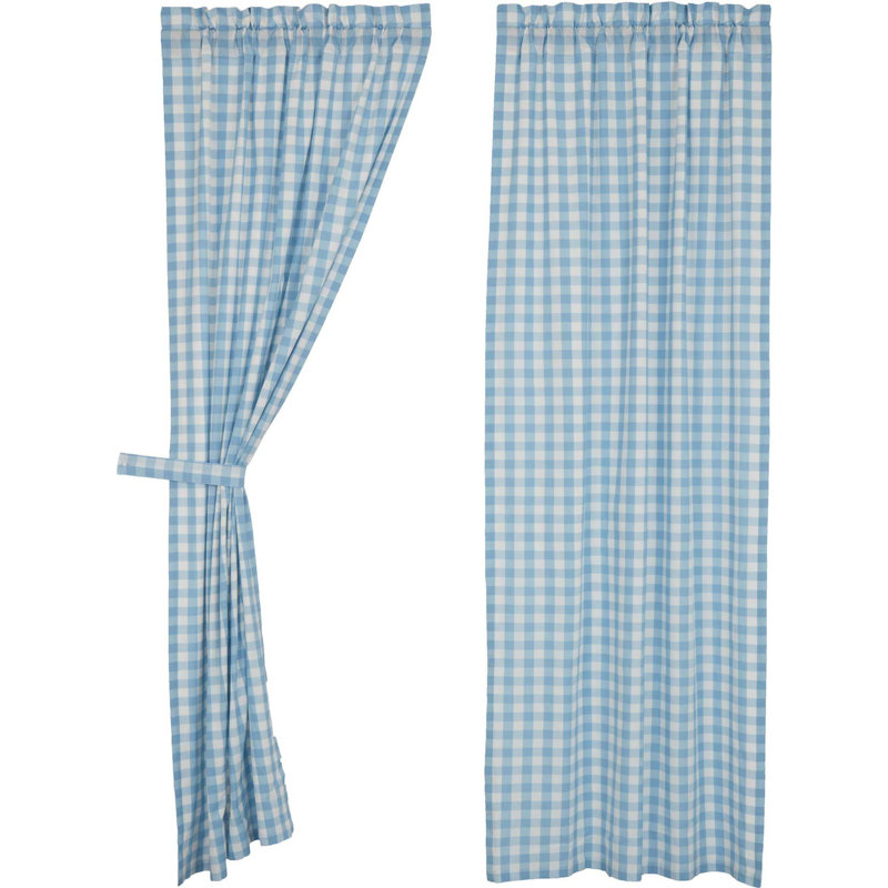  Paire de rideaux obscurcissant avec passe-tringle Annie Buffalo, Bleu crépuscule, L 40 po x L 84 po