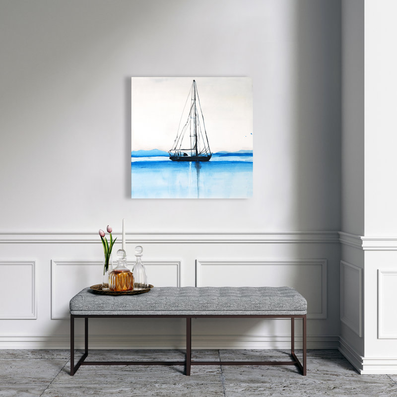 Voilier sur une toile d'eau calme | Bateau, décoration de voyage pour la maison