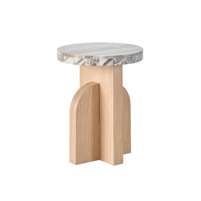 Quirin Marble Top End Table