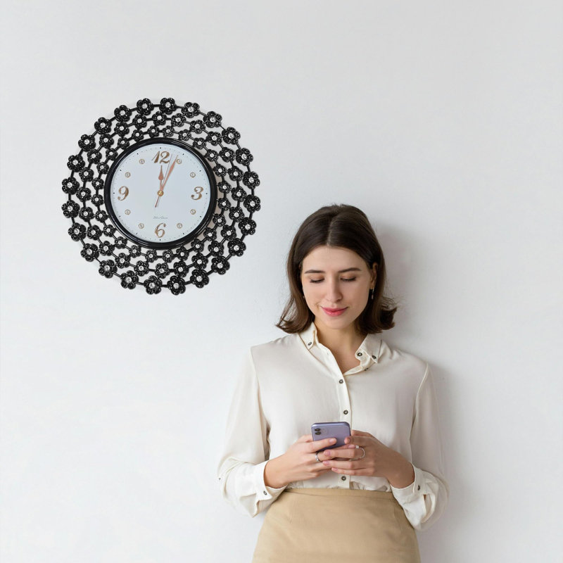 Peterstown Wall Clock, White