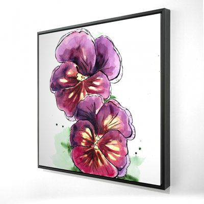 " Two Blossoming Orchid With Wavy Petals "