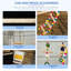 Holbrook Bird Cage for Budgies Finches Canaries with Accessories Toys Tray