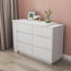 Bureau en L et meuble-lavabo en L avec plateau de table extensible, 6 tiroirs et rangement de grande capacité pour le bureau et la chambre à coucher
