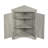 Modern Waterproof Corner Storage Cabinet, Sturdy MDF Triangle Floor Cabinet With Doors For Bathroom & Kitchen-2015901553