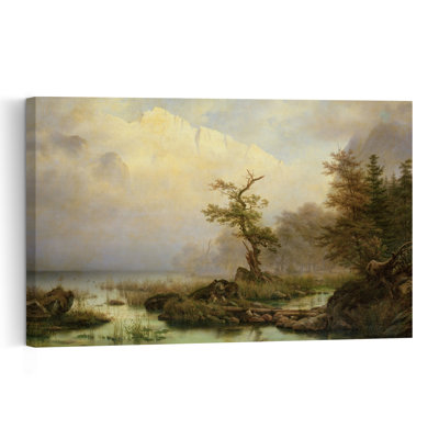 An Autumn Morning At Konigssee, 1835 Abstract Contemporary Landscape Architecture Wall Art Print