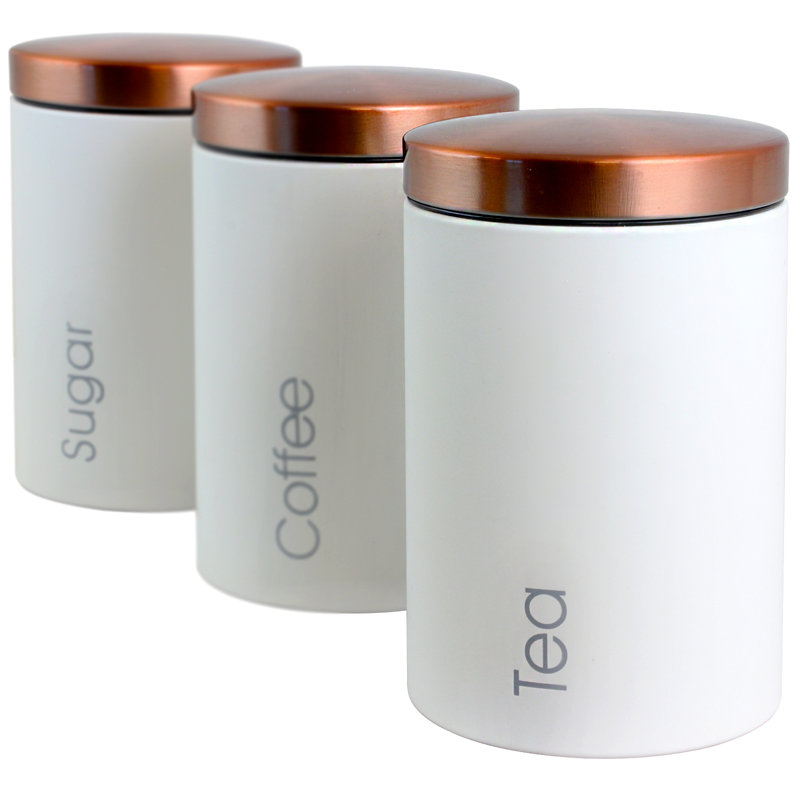 Stoneware Jar - Set of 3, White