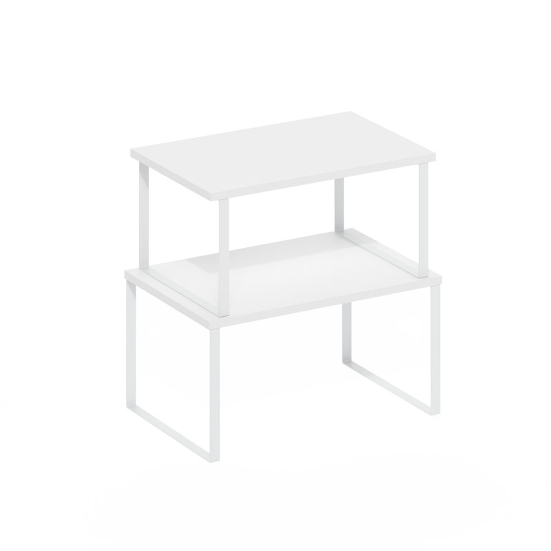 Ravel Multipurpose Expandable, Stackable Kitchen Counter Shelves, Set of 2, Elizebeth