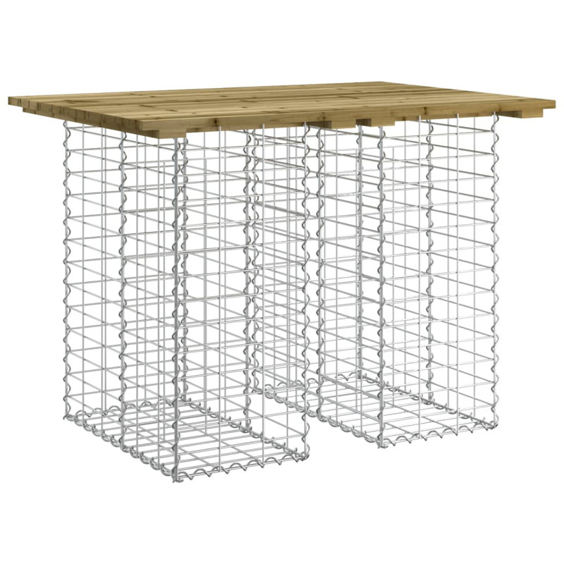 Alain Outdoor Bench, 72 cm H x 100 cm W x 70 cm D, Impregnated Wood Pine