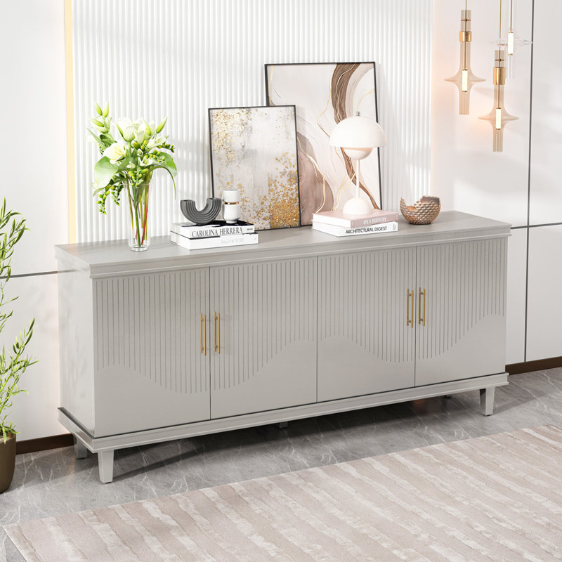 Ariyanah Sideboard, Champagne, 32.28" H x 70.07" W x 15.75" D