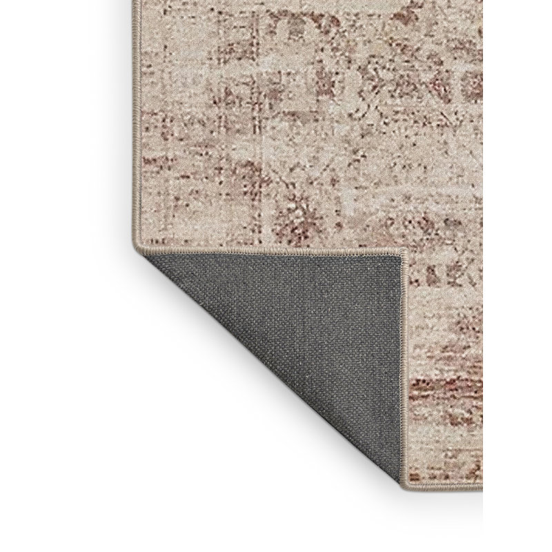 Tapis oriental rouge / beige Hudnall, Rectangle 6 pi x 9 pi