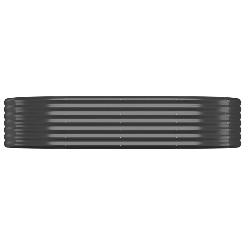 Boîte à fleurs surélevée pour l'extérieur vidaXL, H 14,17 po x l 68,90 po x P 39,37 po, anthracite
