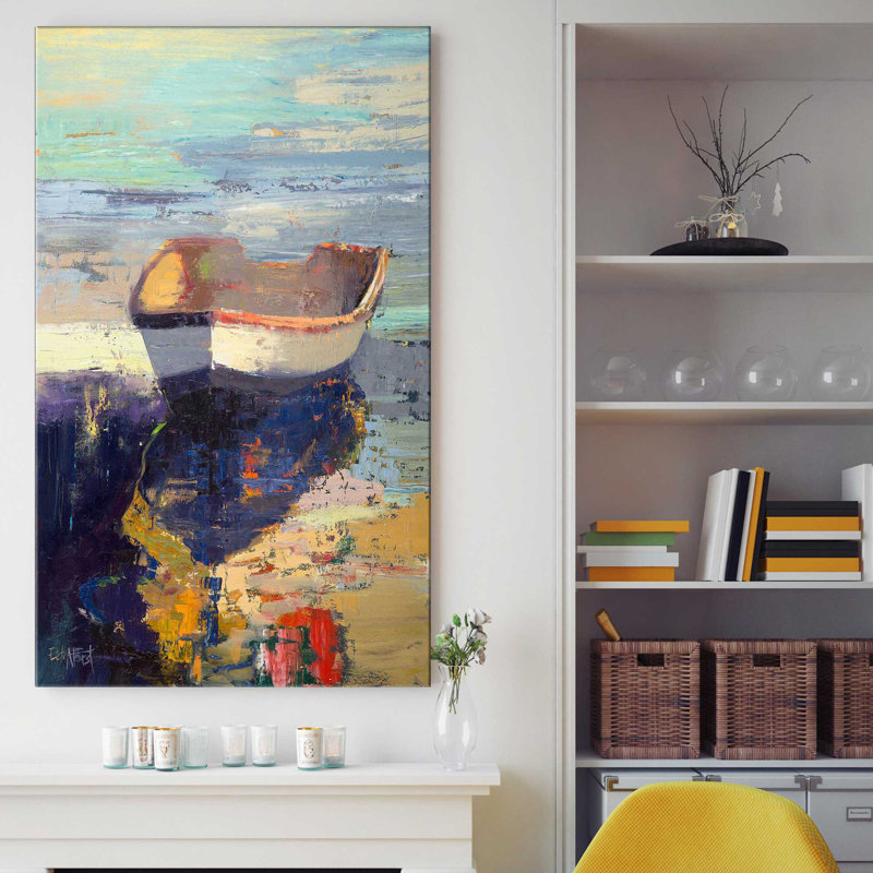 Blueglow par - Peinture, Toile tendue, H 60 po x l 36 po x P 1,5 po