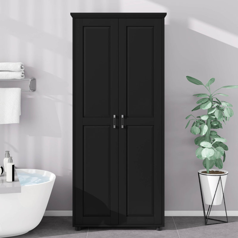 Storage Cabinet With Two Doors - Adjustable Shelves