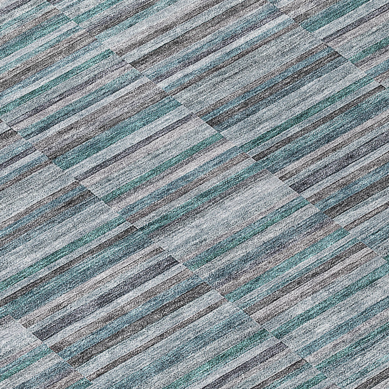 Colier Flatweave Striped Indoor / Outdoor Rug, Rectangle 5' x 7'6"