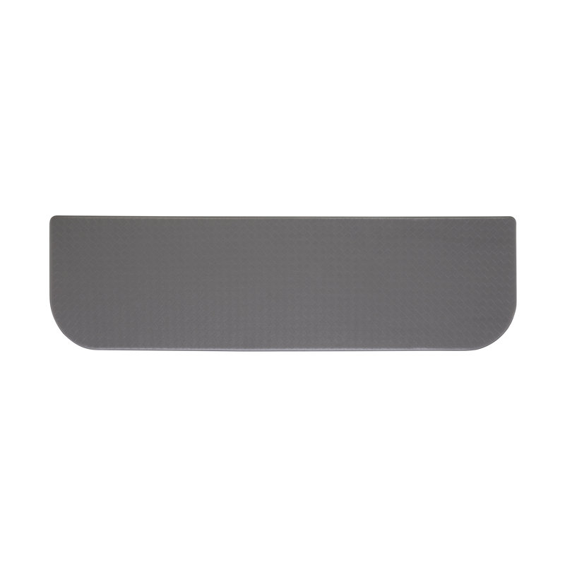 Charcoal Gray PVC Semi-Circle Anti-Fatigue Kitchen Mat