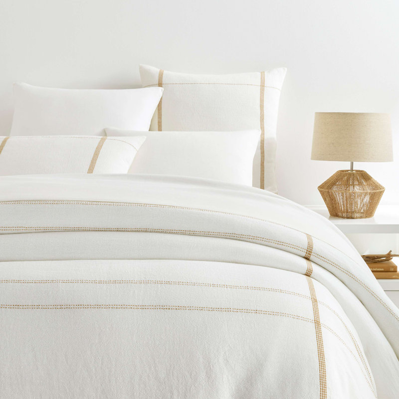 Atherton Duvet Cover, King Duvet Cover, Natural