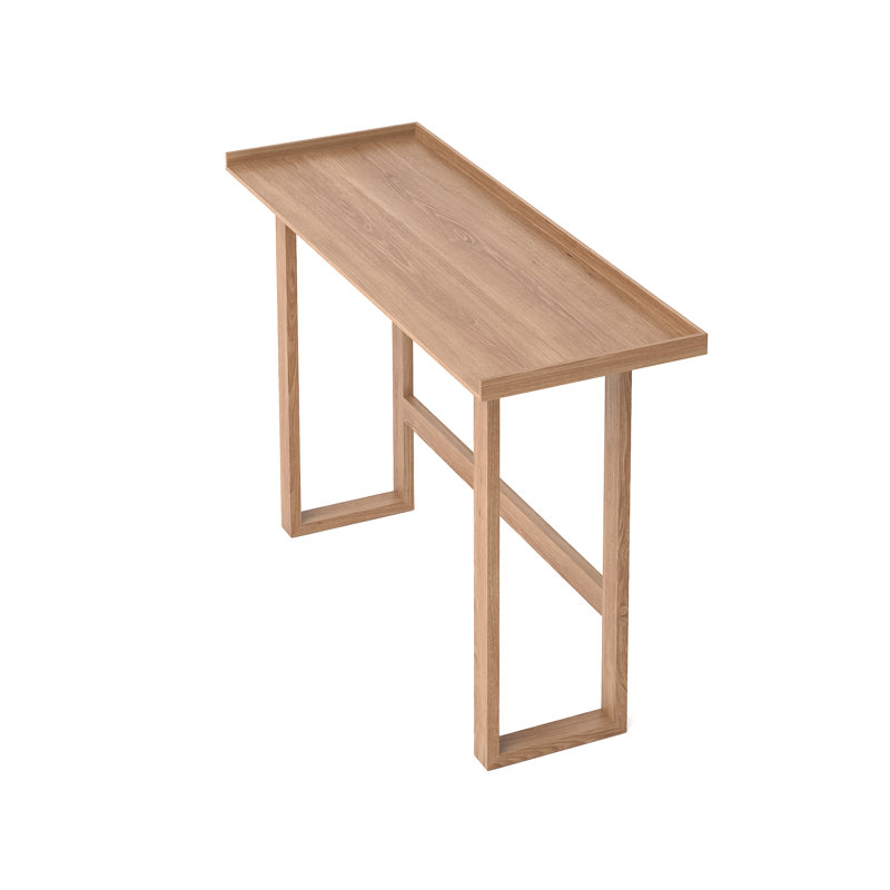 Bostic Solid Wood Base Writing Desk, Light Brown