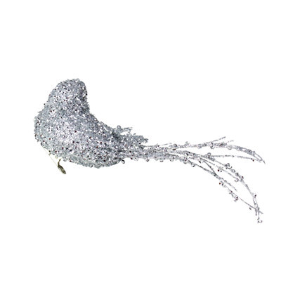 Ornement de Noël 7,5 "à paillettes avec pince