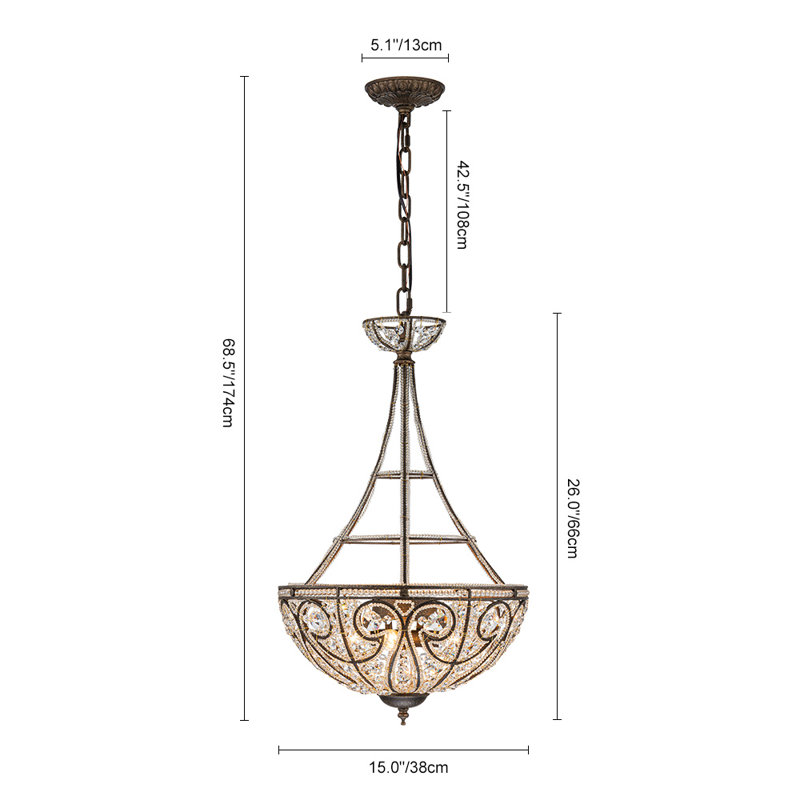 Lustre 4 lumières Javoni