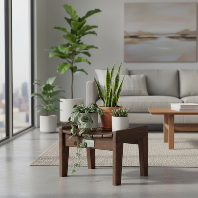 Amneet Solid Wood Accent Stool by Ophelia & Co.