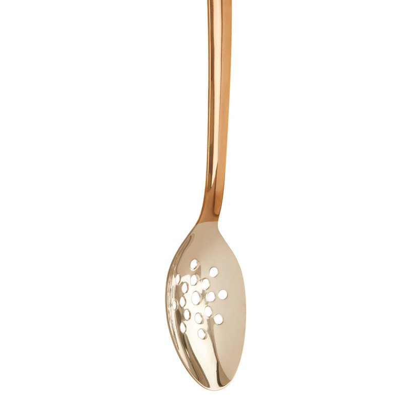 Symple Stuff Rondo 1 Cooking Spoon, Reflective Copper