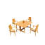 Goa Outdoor 5 - Piece Teak Dining Set-440867231